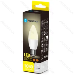 Żarówka świeczka LED C37 E27 11W 1060lm neutralna do kuchni energoszczędna - biała matowa obudowa - wariant 10711
