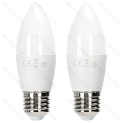 Żarówki LED C37 E27 11W 4000K 2 sztuki blister do kuchni energooszczędne