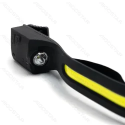 Czołówka LED COB z czujnikiem ręki i 4 trybami pracy ładowana przez USB dla wygody użytkowania