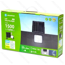 Solarny naświetlacz 150W z regulacją barwy i 2m kablem dla praktycznego oświetlenia