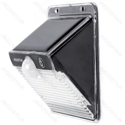 Lampa solarna ścienna z czujnikiem 6500K kryształowa kratka mocne światło