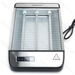 Płaski toster Aigostar 1000W z 6-stopniową regulacją mocy do wygodnego opiekania przekąsek