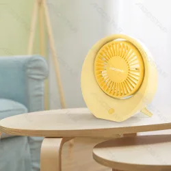 Przenośny wentylator stołowy 4 łopatki 3 prędkości USB 5V 1200 mAh dla wygody chłodzenia