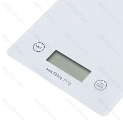 Elektroniczna waga kuchenna Aigostar 5 kg ze szklanym blatem 20x15 cm dla precyzyjnego ważenia