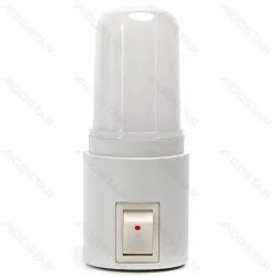 Lampka nocna LED 0,8W 3000K 50lm z wyłącznikiem i czujnikiem światła do przytulnego klimatu