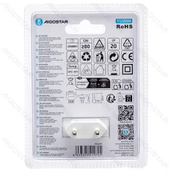 Lampka nocna LED 0,5W 6500K 30lm IP20 Aigostar z wyłącznikiem do biura