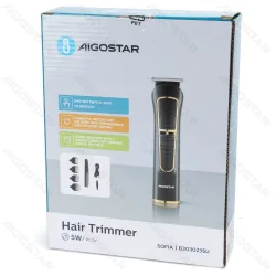Trymer do włosów Aigostar 5W 500mAh USB z końcówkami dla wygodnej pielęgnacji