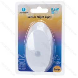 Lampka LED 0,6W 3000K z czujnikiem zmierzchu do przytulnego oświetlenia