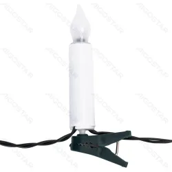 Lampki choinkowe 5m 25 ciepłych świeczek LED na baterie dla przytulnej atmosfery