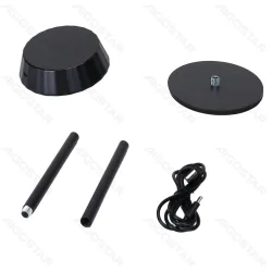 Lampa stołowa LED 2,4W czarna dotykowa ładowana USB praktyczne oświetlenie ambientowe