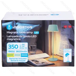 Lampka biurkowa LED 5W metalowa niebieska 3 barwy światła 3600mAh IP44 praktyczna i trwała