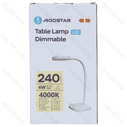 Lampa stołowa LED 4W 4000K USB Aigostar do biura z funkcją ściemniania