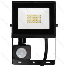 Naświetlacz LED 20W 1800lm z czujnikiem PIR 6500K zimny do biura i garażu IP65