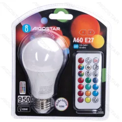 Żarówka LED A60 E27 10W RGB energooszczędna do efektownego oświetlenia wnętrz