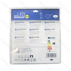 Panel LED podtynkowy E6 20W 1370lm ciepły srebrny do przytulnego wnętrza