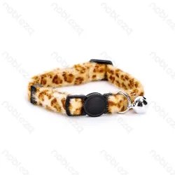 Obroża dla kota Nobleza W1.0 długość 20-30 cm wzór leopard zapewniająca wygodę i bezpieczeństwo