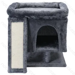 Drapak dla kota 58x56x54 cm z przytulnym domkiem i wygodną platformą leżanką