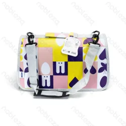 Torba transporter S 37x22x20 cm kapsuła kosmiczna dla kota lub psa zapewniająca wygodę podróży - wielokolorowy wzór serca i motyle