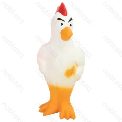 Lateksowa zabawka kogut dla psa z dźwiękiem 20x8x6 cm dla aktywnej zabawy