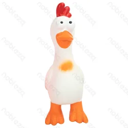 Kurczak lateksowa zabawka gryzak dla psa z dźwiękiem 20x8x6 cm dla zabawy i bezpieczeństwa
