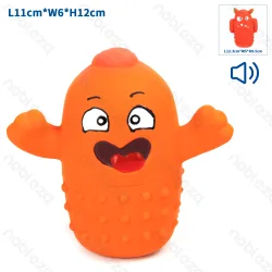 Lateksowa zabawka Diabełek dla psa z dźwiękiem 11x6x12 cm dla aktywnej zabawy