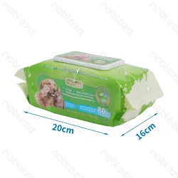 Chusteczki higieniczne Aloe 80 sztuk do sierści zwierząt dla wygody i czystości