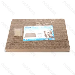 Tekturowy drapak dla kota 41x29x2,8 cm z kocimiętką dla zabawy i relaksu