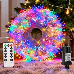 Lampki kolczatka micro LED 95 m 3000 LED kolorowa multikolor z pilotem IP65