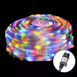 Sznur świetlny 5m multikolor 50led RGB-IC na baterie z pilotem 32key