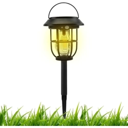 Lampa solarna 3w1 ogrodowa kinkiet latarenka wbijana biała ciepła