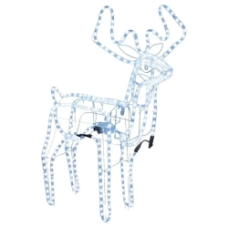 Renifer LED 120 cm z ruchomą głową, zimna biel - zdjecie 2