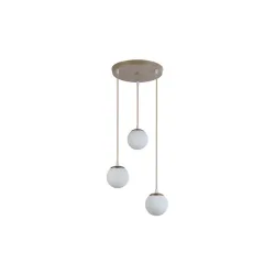 Oprawa wisząca E27 Bali-12 50cm x3-2 beż+złoty