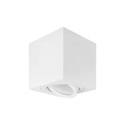 Oprawa natynkowa GU10 kwadrat 80x80x84 ruchoma biała Vipelectro