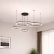 Żyrandol LED Mundo 40/60/80/100cm 119W czarny 3CCT Vipelectro — zdjęcie 5
