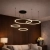 Żyrandol LED Mundo 40/60/80/100cm 119W czarny 3CCT Vipelectro — zdjęcie 6