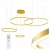 Żyrandol LED Mundo 40/60/80/100cm 119W złoty 3CCT — zdjęcie 2