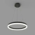 Żyrandol LED Mundo 40cm 22W czarny 3CCT pilot — zdjęcie 3