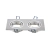 Oprawa podtynkowa podwójna do lamp sufitowych srebrna Aigostar model 273233623 — zdjęcie 2