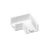 Kolanko płaskie kwadratowe 15x10 mm białe PVC 4 szt — zdjęcie 3