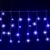 String Lights Low voltage Connectable Flat string lights Icicle flush Transparent cable Blue light 3M+5M*0.4M 200LED 10cm spacing 50 strips Constant O