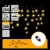 String Lights Low voltage Connectable Flat string lights Icicle wave Transparent cable Warm light 3M