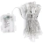 String Lights Battery 3AA Flat string lights Curtain Transparent cable Multi-colored light 3M+1.2*1.2M 156LED 10cm spacing 8-Function Timer with Auto 