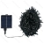 String Lights Solar Flat string lights Linear Dark green cable White light 2M+50M 500LED 10cm spacing 8 functions memory OFF IP65