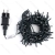 String Lights Low voltage Flat string lights Linear Dark green cable White light 3M+20M 200LED 10cm spacing Timer-ON Flashing Bulb with Auto OFF IP44