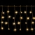String Lights Low voltage Connectable Flat string lights Icicle flush Transparent cable Warm light 3M+5M*0.4M 200LED 10cm spacing 50 strips Constant On, Timer Auto OFF, Flashing IP44