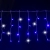 String Lights Low voltage Connectable Flat string lights Icicle flush Transparent cable Blue light 3M+5M*0.4M 200LED 10cm spacing 50 strips Constant On, Timer Auto OFF, Flashing IP44