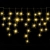 String Lights Low voltage Connectable Flat string lights Icicle wave Transparent cable Warm light 3M+5M*0.6M 200LED 10cm spacing 50 strips Constant On, Timer Auto OFF, Flashing IP44