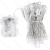 String Lights Battery 3AA Flat string lights Curtain Transparent cable Multi-colored light 3M+3*1.2M 372LED 10cm spacing 8-Function Timer with Auto OFF IP44