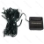 String Lights Solar Flat string lights Curtain Dark green cable White light 3M+1.5*1.2M 192LED 10cm spacing 8 functions memory timer OFF IP65