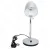 Lampa biurkowa srebrna na trzonek E27 idealna do przytulnego klimatu
